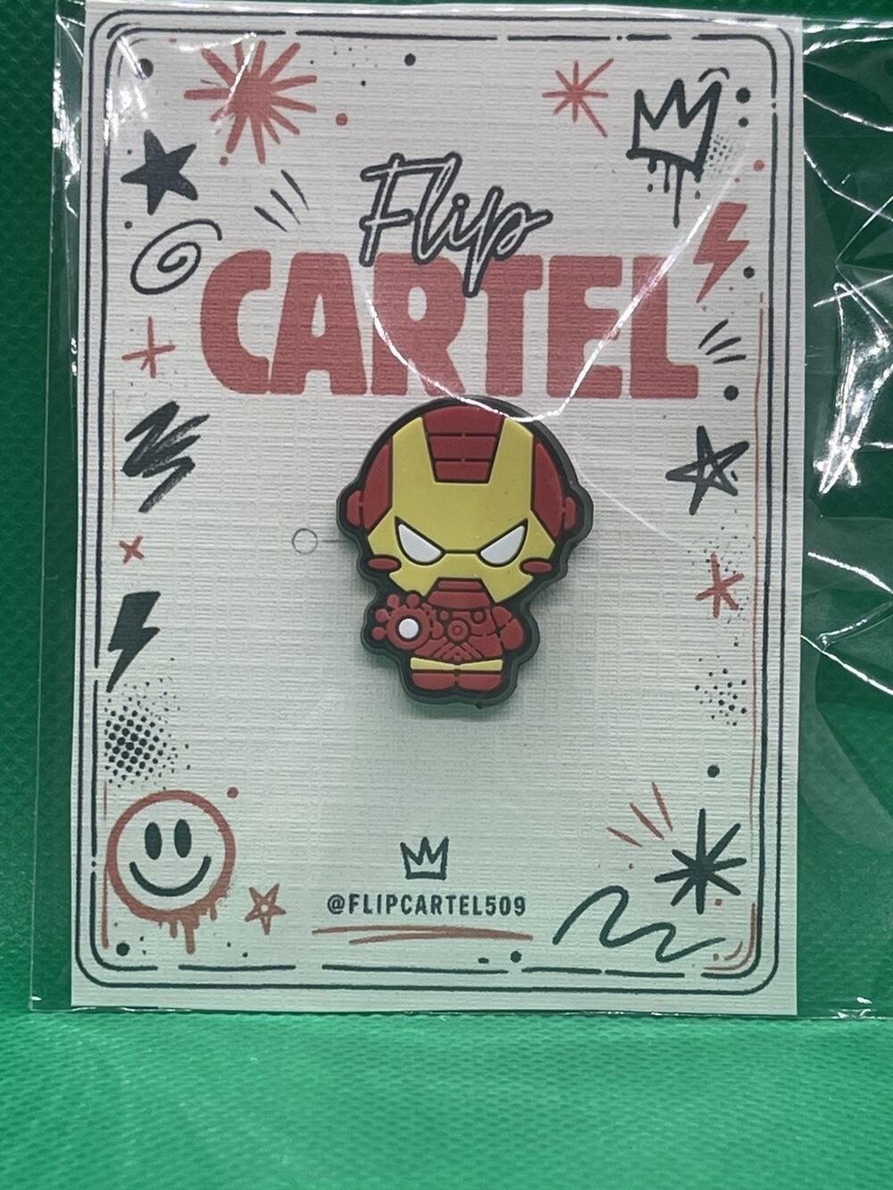Marvel Iron Man PVC Rubber Hat Pin Backpack Collectible